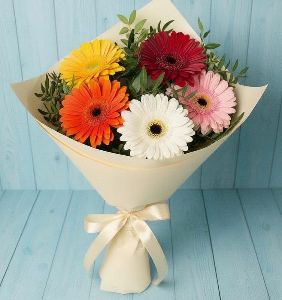 Букет цветов из: Герберы в Катайске