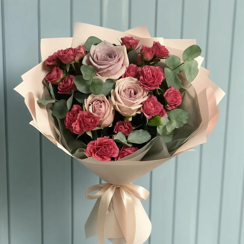 Букет цветов из: Гвоздики и Розы в Катайске