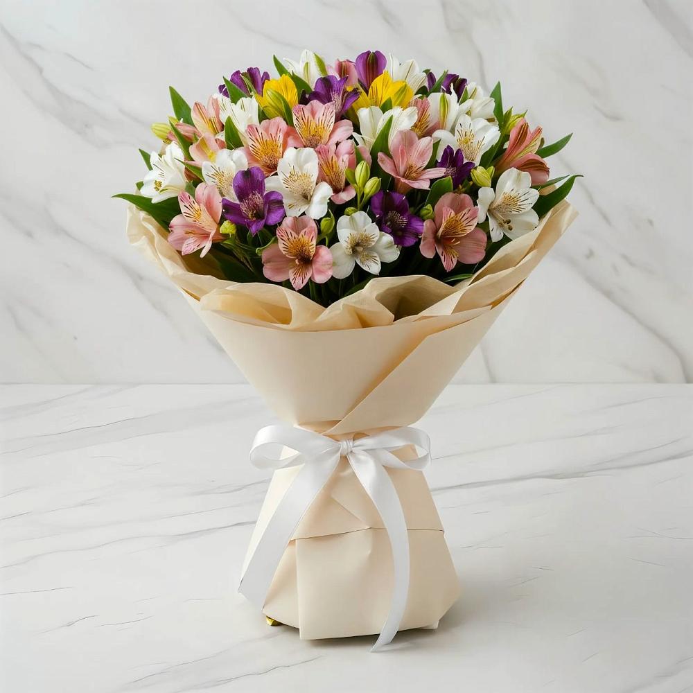 Букет цветов из: Альстромерии в Катайске