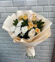 Букет цветов из:  Розы и Хризантемы в Катайске