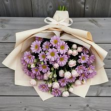 Букет цветов из:  Розы и Хризантемы в Катайске