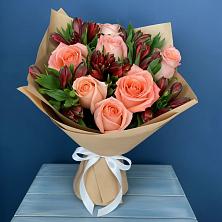 Букет цветов из:  Розы и Альстромерии в Катайске