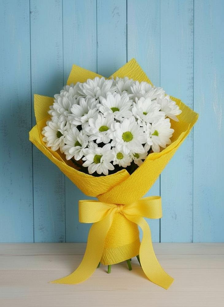Букет цветов из: Хризантемы в Катайске