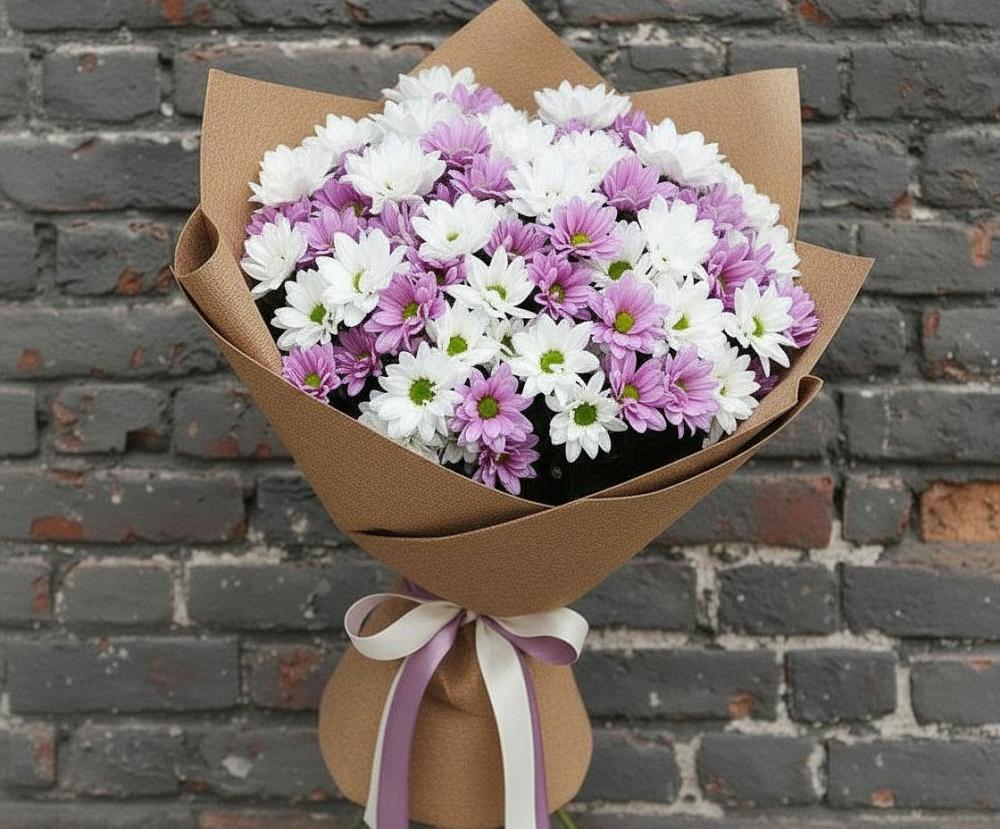 Букет цветов из: Хризантемы в Катайске